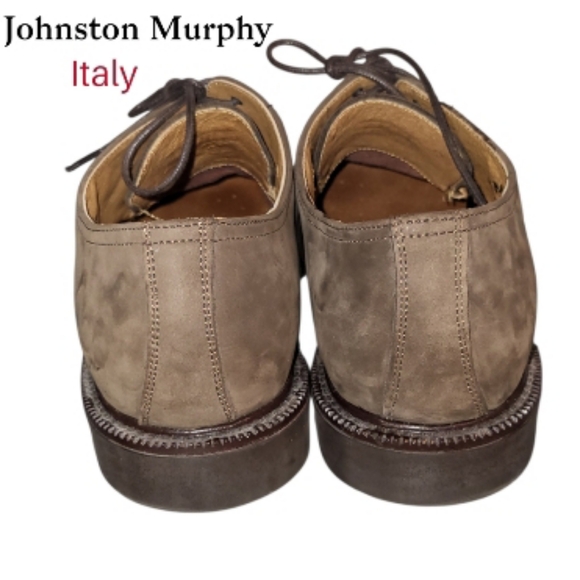 Johnston Murphy Italy Brown Leather Nubuck Loafer Casual Dress Shoe Men 11.5 - Picture 6 of 10